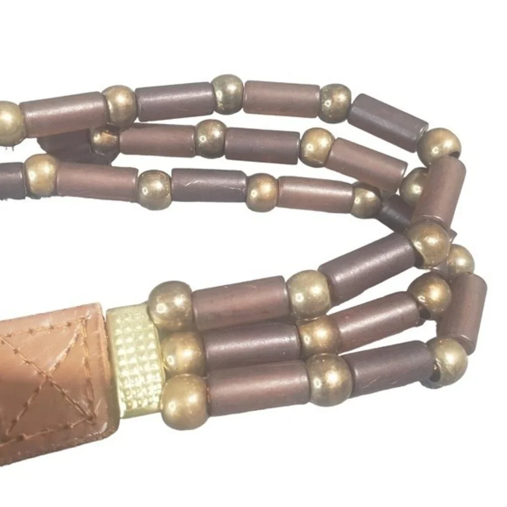 Vintage India Women's Beaded Belt Size L 31